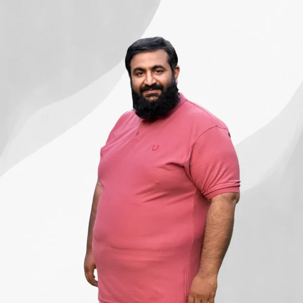Men’s Plus Size Polo T-Shirt  – Classic Fit, Breathable Fabric (Dusty Rose Pink)