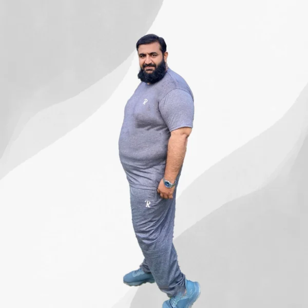 Premium Summer Track Suit for Men Grey