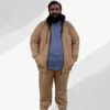 1 Premium Cotton Fleece Winter Tracksuit for Men (Khaki)