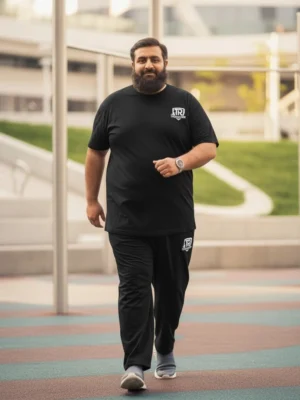 Premium Summer Track Suit for Men (Black)