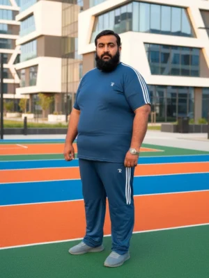 Premium Summer Track Suit for Men (Royal Blue)